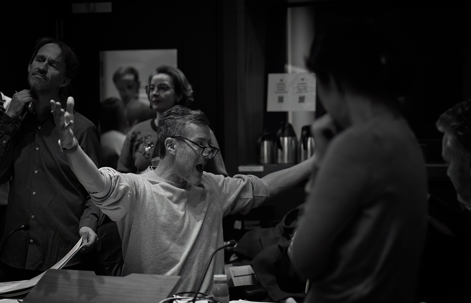 Tom Croxon producing orchestral recording session at Abbey Road Studios