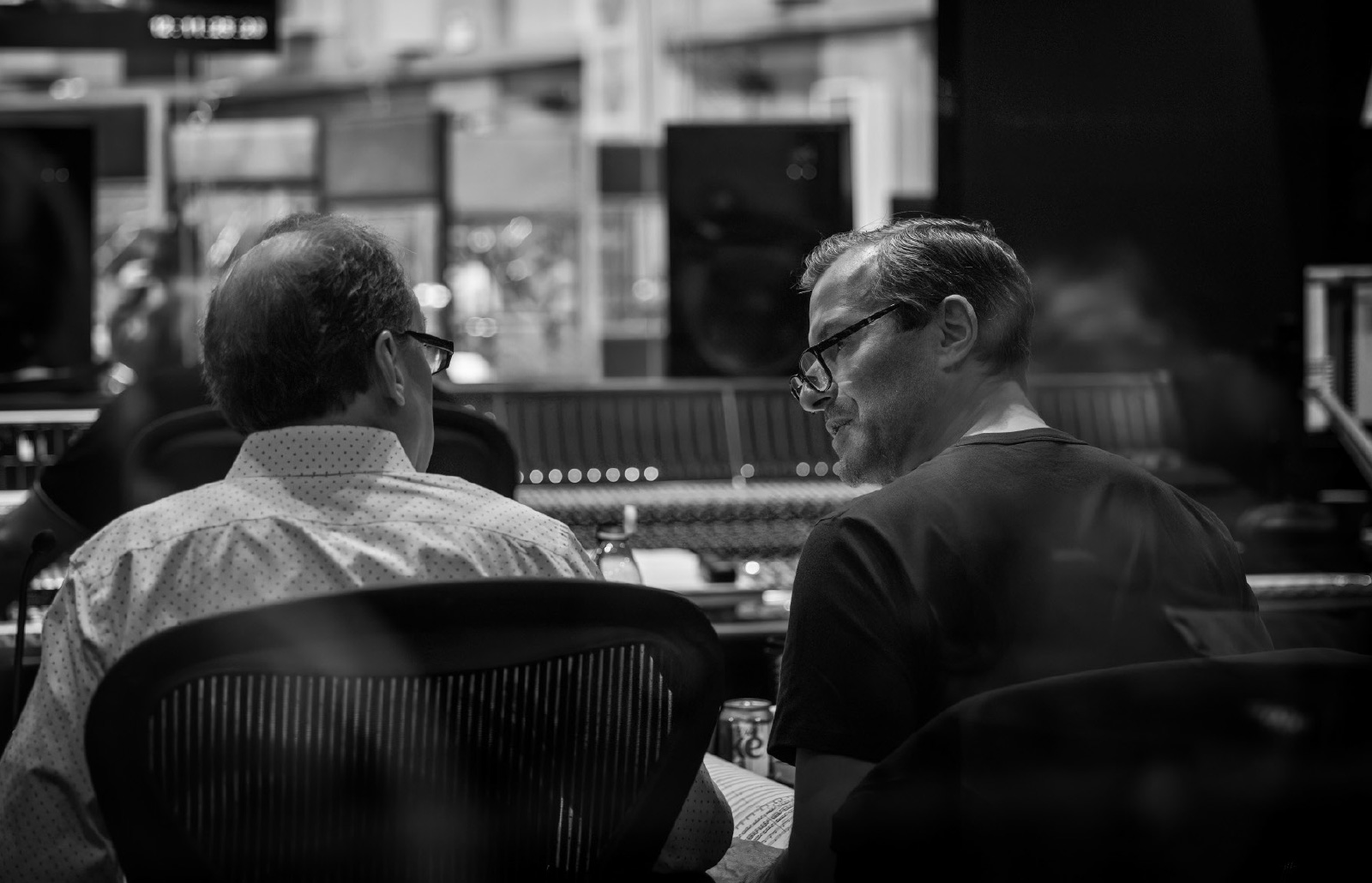 Tom Croxon during a music production session in Studio One at Abbey Road Studios